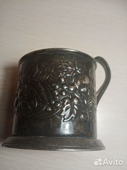 Подстаканник мельхиоровый СССР