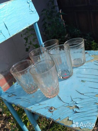 Стаканы граненые ссср,посуда