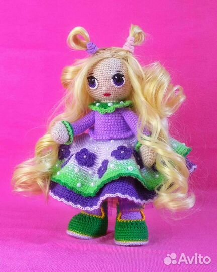 Кукла-фиалка (ручная работа)