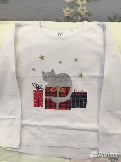 Лонгсливы и лосины 128 см бу