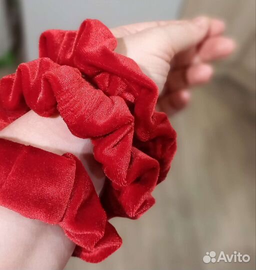 Бархатные резинки для волос