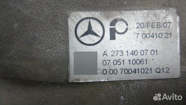 Коллектор впускной M273 A2731400701 mercedes-benz