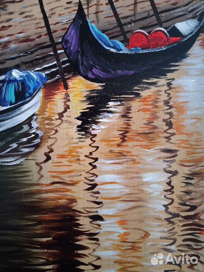 Картина авторская на холсте маслом Венеция