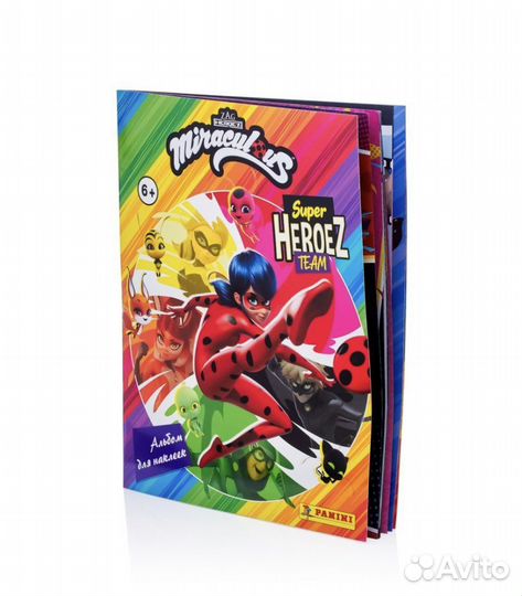 Наклейки panini леди баг и супер кот