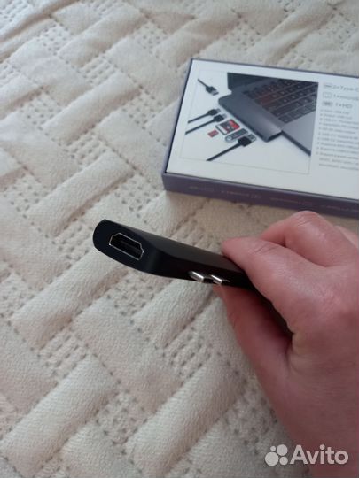 USB хаб переходник кардридер для MacBook (7 портов