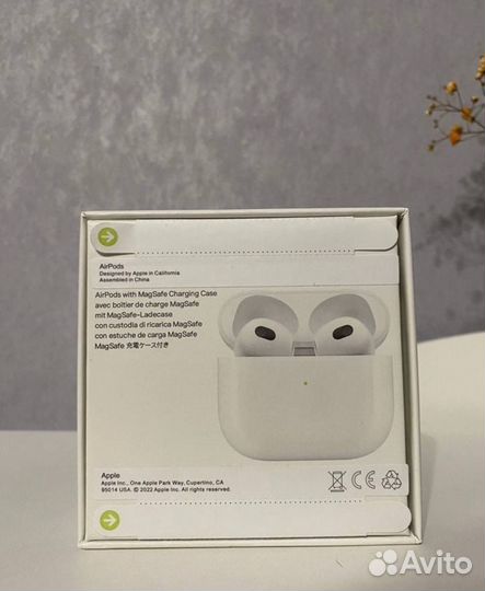 Беспроводные наушники apple airpods 3