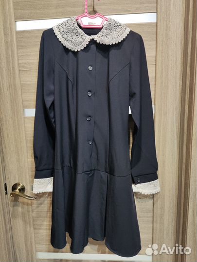 Платье школьное синее