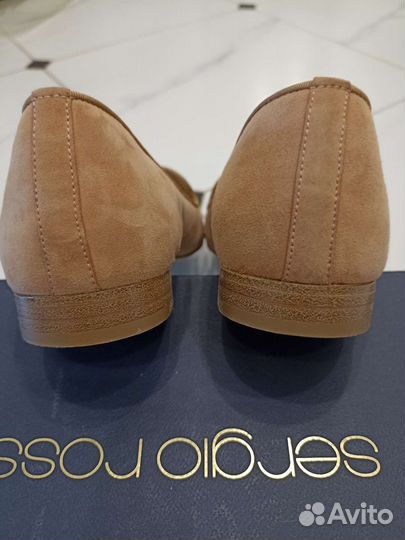 Лоферы Sergio Rossi 37.5 персиковый цвет