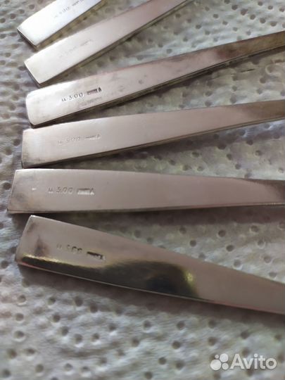 Винтажные чайные мельхиоровые ложки СССР 1980