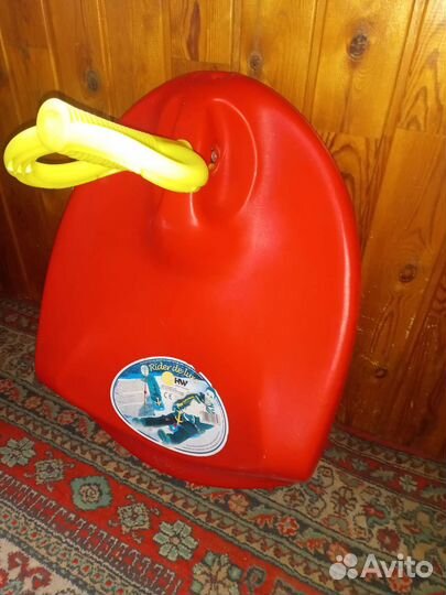 Санки-ледянка с ручкой