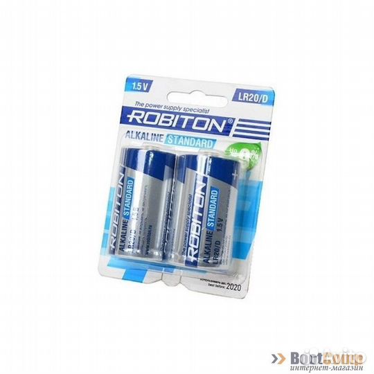 Элемент питания Батарейка robiton standard LR20 D