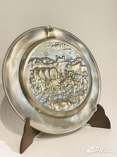 Тарелка оловянная