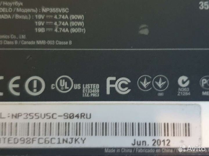 Ноутбук Samsung NP355V5C