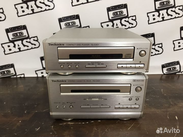 Кассетная дека и cd technics ca01