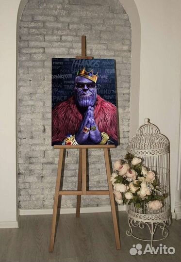 Портрет на холсте Танос 50х70