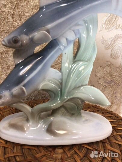 Статуэтка Пара рыб меченосцев Metzler & Ortloff