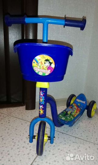 Самокат детский трехколесный бу