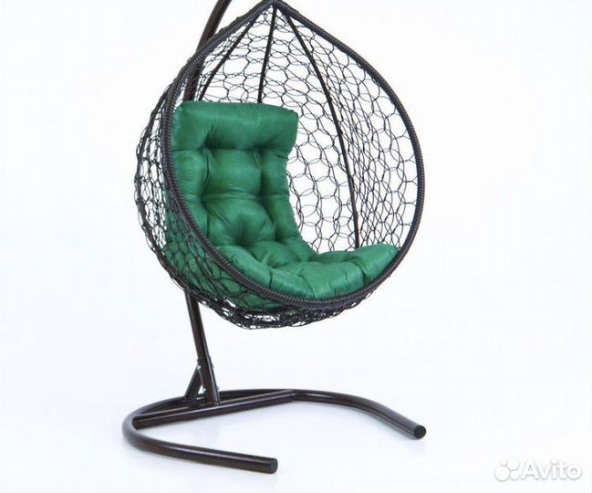 Подвесное кресло кокон капля ротанг