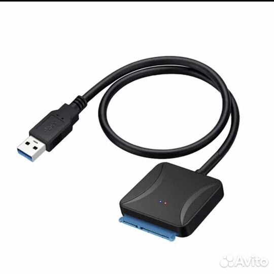 Кабельпереходник USB 3,0 - SATA 3 с доп. питанием
