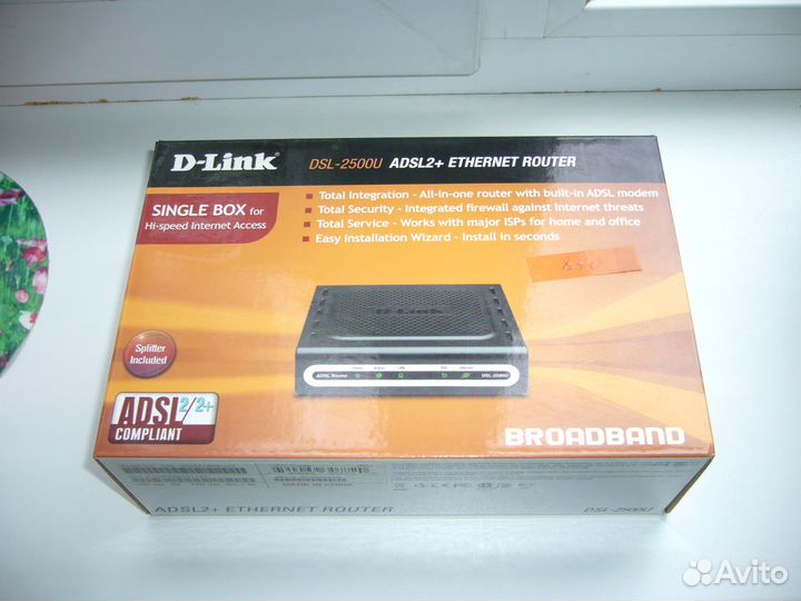 Роутер adsl D-Link DSL-2500U