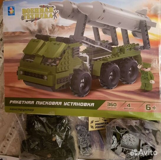 Конструктор ракетная пусковая установка 6+