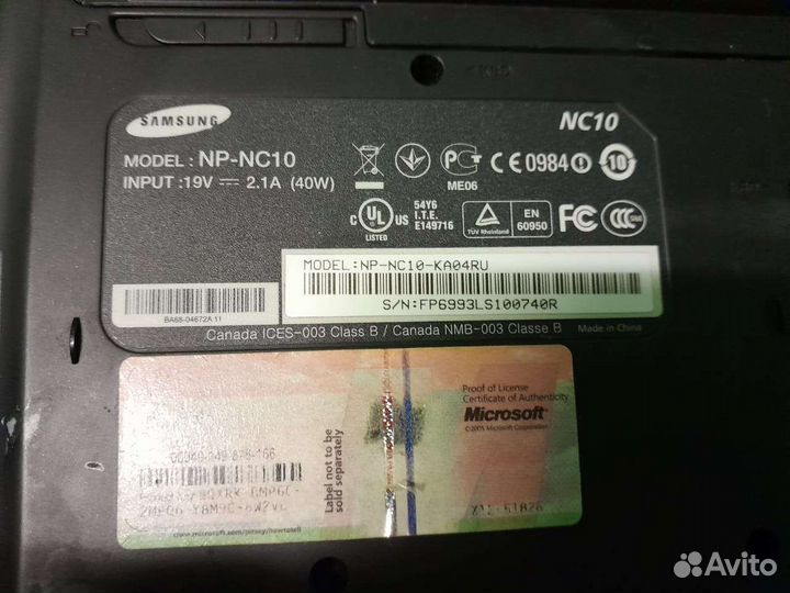 Ноутбук samsung запчаст