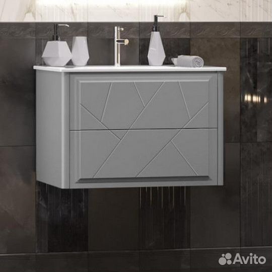 Мебель для ванной Опадирис Луиджи 70 серый матовый