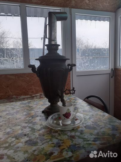 Самовар на дровах старинный