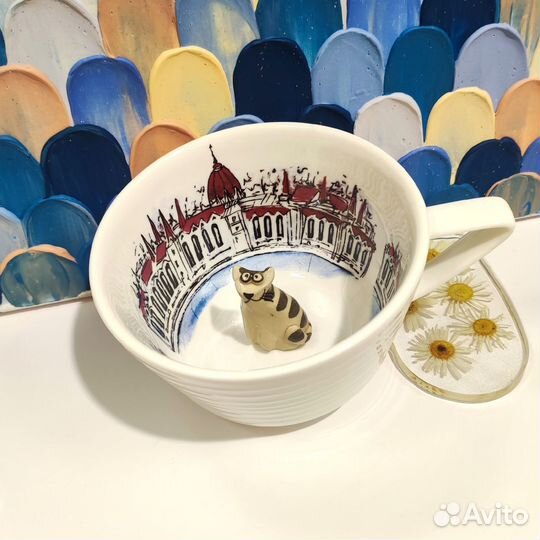 Кружка керамическая ручная работа