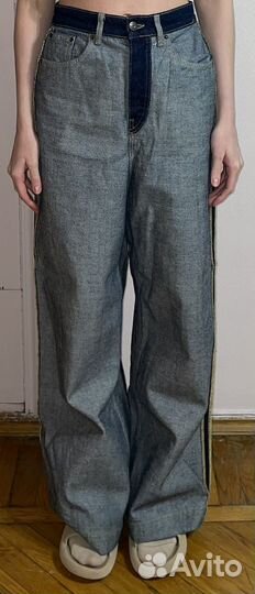 Широкие джинсы zara типа наизнанку