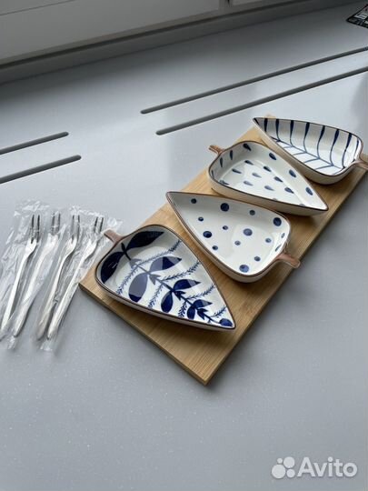 Менажница деревянная прямоугольная ScandyJ