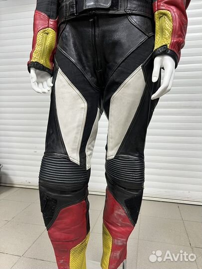 Кожаный мотокостюм комбинезон