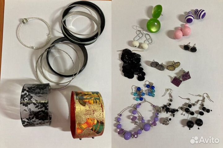 Заколки ободки резинки крабы бусы браслеты банты