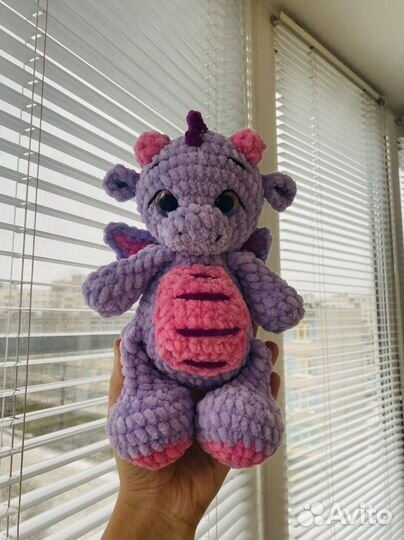 Игрушка вязанный Дракончик