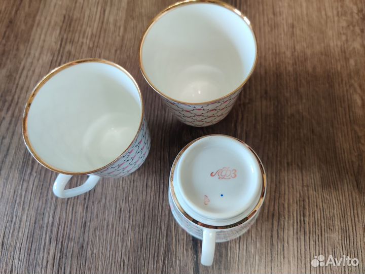 Чашки фарфоровые лфз