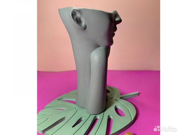 Силиконовая форма молд кашпо нежность ваза