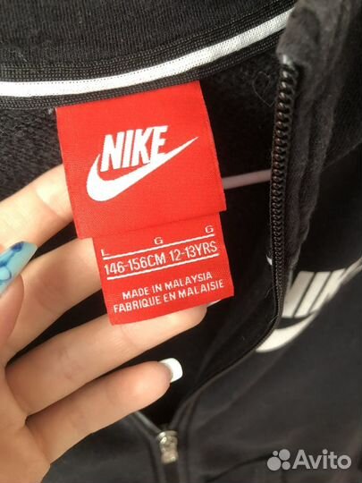 Кофта на молнии зипка nike xs