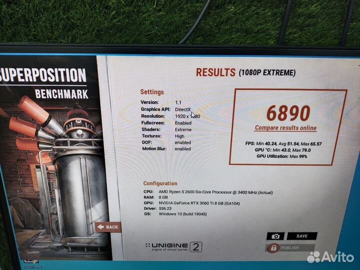 Видеокарта RTX 3060 Ti 8 gb