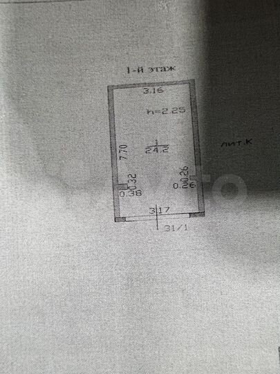 Гараж, 24 м²