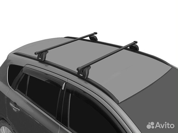 Багажник на инт. рейлинги Kia Soul II, 2014-2016 б