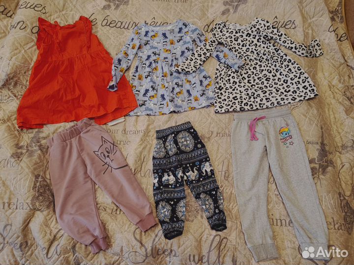 Вещи для девочки пакетом 92-104