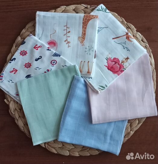 Платочки муслиновые 30*30