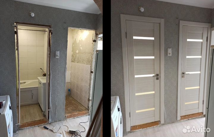 Двери межкомнатные экошпон с установкой