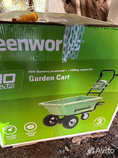 Садовая тележка Greenworks