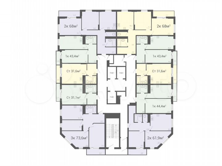 Квартира-студия, 32 м², 4/30 эт.