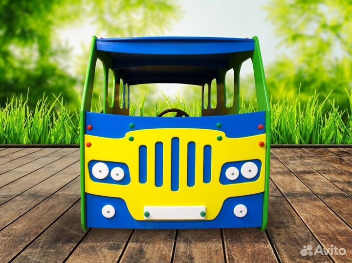 Автобус большой с крышей, уличный, игровой