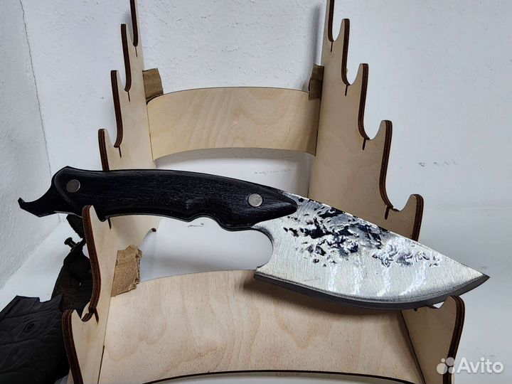 Нож разделочный кованый с чехлом