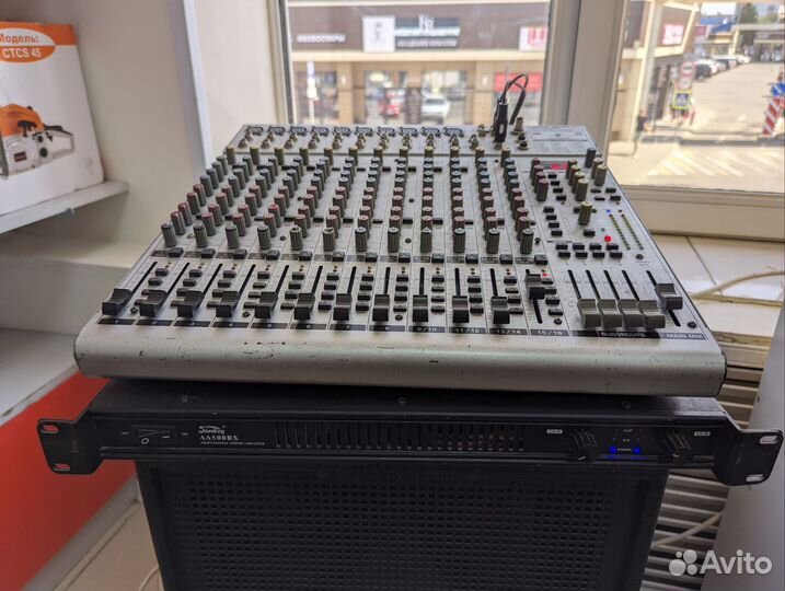 Микшер Behringer EuroRack,усилительsoundking 1000