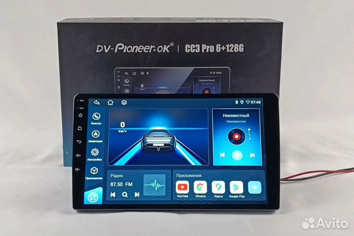 Магнитола Android Pioneer CC3 Pro 6/128gb, 8 ядер