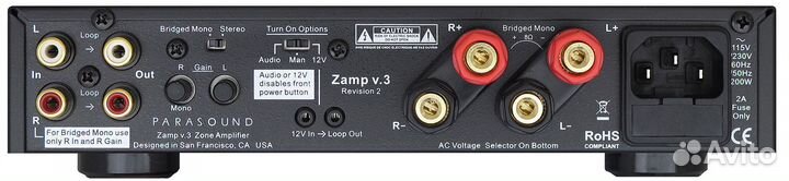 Усилитель мощности Parasound Zamp V3 black